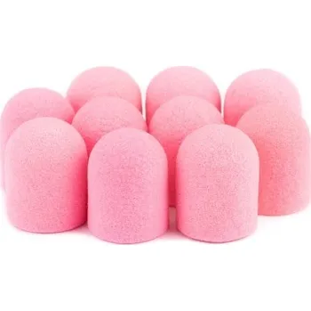 Bruska na nehty Kloboučky brusné Růžové 10ks 180/13