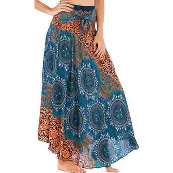 Dámské šaty Dámská letní maxi sukně/šaty v "boho" stylu (1-12) Barva: oranžová (S00103-green)