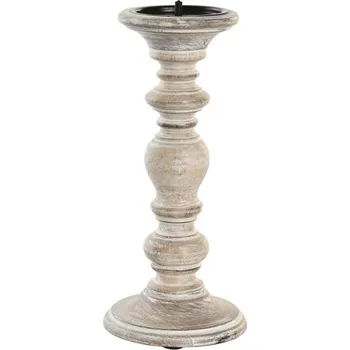 Svícen Svícen z mango dřeva 14x14x32cm