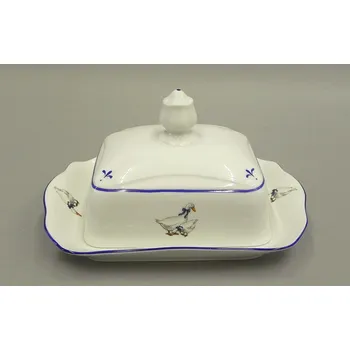 Máslenka Máslenka 250 g, český porcelán, Mary-Anne, husy, Leander