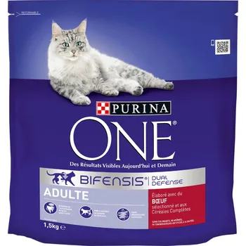 Krmivo pro kočku 1,5 kg hovězího masa, celozrnné PURINA ONE - suché krmivo pro kočky