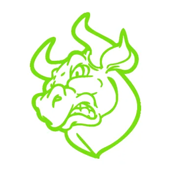 Samolepící dekorace Býk 013 levá rozzuřený (04 - zelená kawasaki) SAMOLEPKA NA AUTO, NÁLEPKA, FÓLIE, POLEP, TUNING, VLASTNÍ TEXT, TISK, AUTOSAMOLEPKY.cz, POLEPY, OBRÁZEK, LOGO, 3D STICKERS