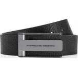 Porsche Design Casual Hook Buckle Belt 35 mm pásek s klipovou sponou kožený černý
