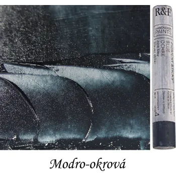 R&F pigmentové tyčinky na enkaustiku: modré barvy Barva: Modro-okrová