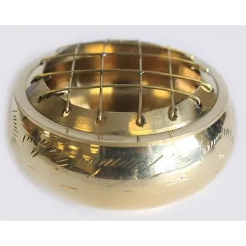 Aroma lampa AWM, Ltd, S3 8AL Mosazná okrasně vyřezávaná Kadidelnice - Zlatá