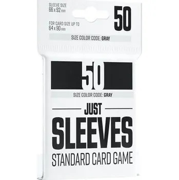 Příslušenství k deskovým hrám Obaly na karty Gamegenic Just Sleeves - Standard Card Game Black - 50 ks