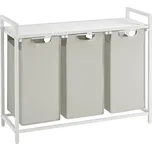 Koš na prádlo File 114L bílo-šedý