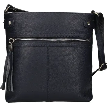 Kabelka Dámská kožená crossbody kabelka Italia Laura - tmavě modrá
