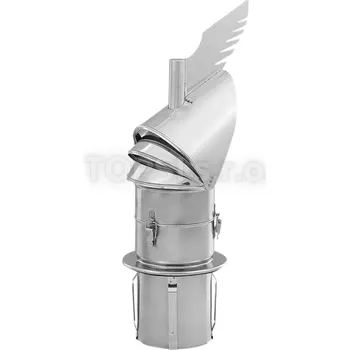 Komín Komínová hlavice Dragon - Ø150 mm s redukcí do keramického komínu - otevíratelná