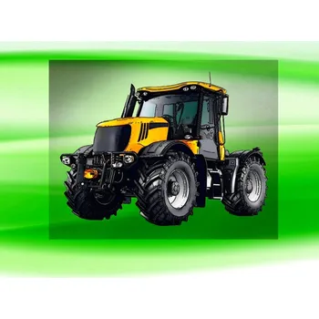 Nášivka JCB Fastrac 3230 DTF nažehlovačka 7x5 cm (nažehlovačka s traktorem)