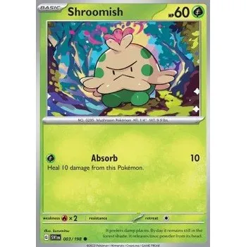 Sběratelská karetní hra Pokémon SV1en 003/198 Shroomish - Scarlet & Violet Stav: Near Mint, Verze: REVERSE HOLO