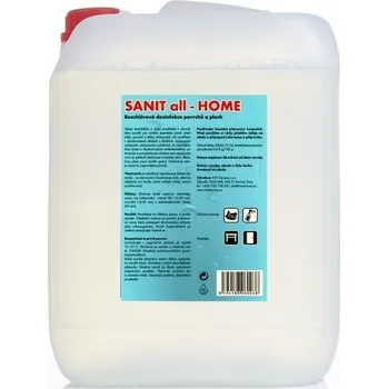 Zdravotnický materiál Sanit ALL HOME dezinfekce povrchů a ploch bez chlóru 5 l