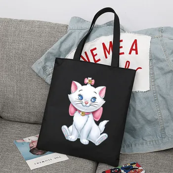 Nákupní taška Skládací taška s Disney potiskem - Černá 16,žádný zip