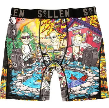 Pánské spodní prádlo boxerky pánské SULLEN - BACKYARD PARTY - BLACK - XL