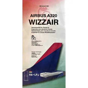 Plastikový model 1/144 Decals Airbus A320 WIZZAIR (ZVE)