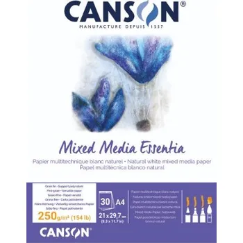 Výtvarný papír Canson Mixed Media Essentia lep. A4 30 listů250g