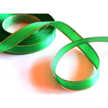 Stuha Stuha saténová s lurexem, WSO3086, šíře 25 mm / 1 metr