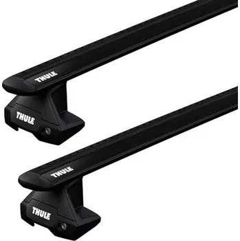 Příčník na automobil Střešní nosič Thule s hliníkovou EVO tyčí černý Vauxhall Insignia Grand Sport 5-dr Hatchback s holou střechou 17+