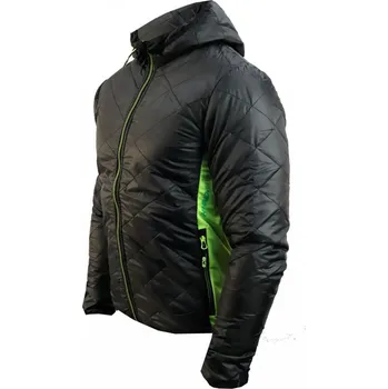 Cyklistická bunda HAVEN Cyklistická zateplená bunda - THERMAL - černá/žlutá