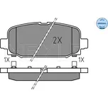 MEYLE Sada brzdových destiček, kotoučová brzda 025 228 4418