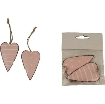 Velikonoční dekorace Dekorace srdce, 2 ks K2770-05