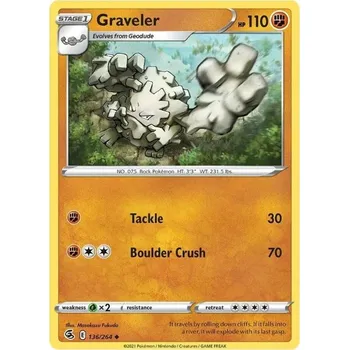 Sběratelská karetní hra Pokémon karta Graveler 136/264 - Fusion Strike