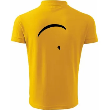 Pánská košile Obrys padáku velký - Polokošile pánská Pique Polo 203 - 5XL ( Žlutá )