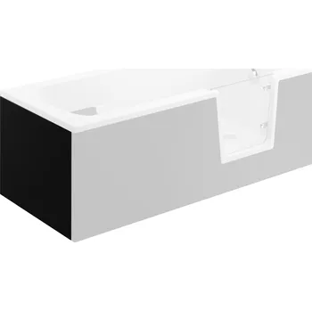 Boční krycí panel k vaně s dvířky Polimat AVO/OVI/VOVO 140-180 KPS Barva: Černá, Rozměry (cm): 75x54 - pro vany: Avo/Vovo 160