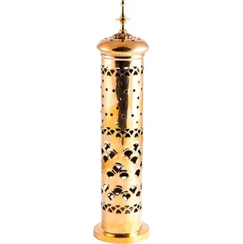 Vonná tyčinka Vykuřovadla Věž na vonné tyčinky zlatá mosaz ABU DHABI