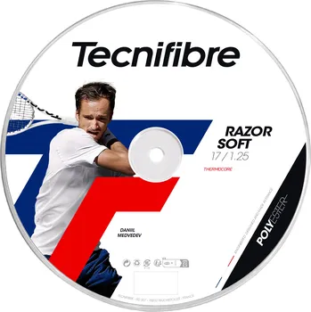 Struna na výplet tenisové rakety Tenisový výplet Tecnifibre Razor Soft Carbon 200 m 1,30 mm