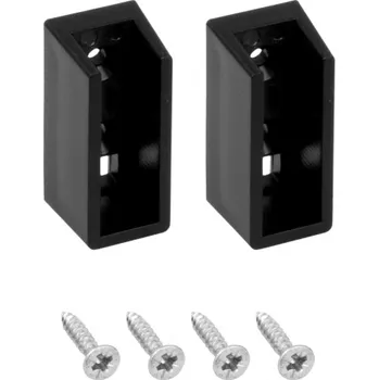 Věšák Design light Sada koncovek závěsné lišty LED / černá