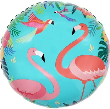 Balónek Amscan Fóliový balón - Plameňák 43 cm