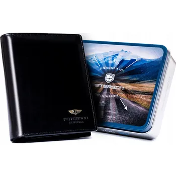 Peněženka Pánská kožená peněženka bez zapínání PTN 22309-VT Barva: Černá