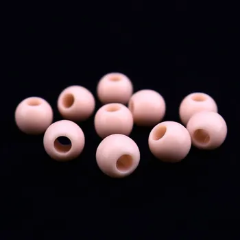 Dětské navlékací korálky Pro Háčkování Plastový korálek lesklý Ø 10x12 mm světle růžový - 10 ks