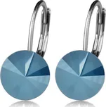 NUBIS® Ocelové náušnice s krystaly Swarovski® ROYAL BLUE - NBS08-RB