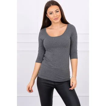 Dámská halenka Kesi Dámská halenka Belarawd šedá melanžová Univerzální