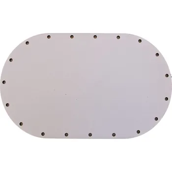 Překližka Sololak bílý ovál 18x11cm s otvory 22B1811V