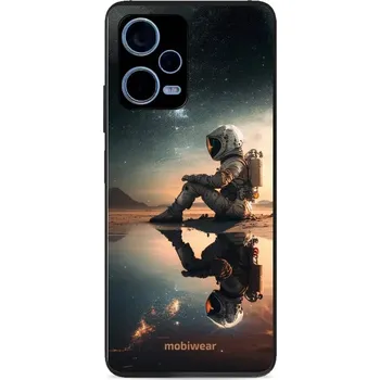 Lesklý kryt Mobiwear Glossy - Xiaomi Redmi Note 12 Pro 5G - G003G Astronaut na samotce (Prémiové lesklé pouzdro, obal, kryt Mobiwear Glossy na mobil Xiaomi Redmi Note 12 Pro 5G - G003G Astronaut na samotce, materiál Plast + TPU silikon - krytí po všech)