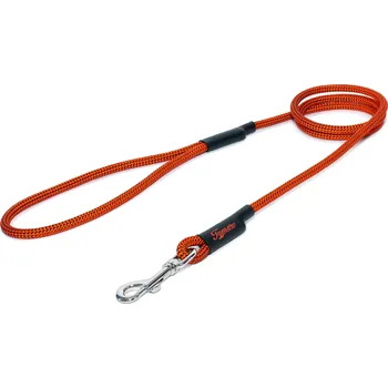 Vodítko pro psa Tamer Lanové vodítko KLASIK | Střední pes | oranžové s černým prošitím - 443 Délka: 175 cm