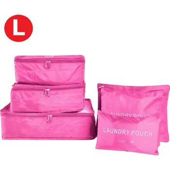 Cestovní taška Cestovní organizér velikost L jednobarevný Barva: tmavě růžová