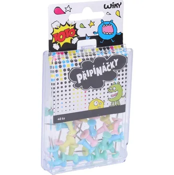 Kresba WIKY Pastelové připínáčky TOTO (40 ks)