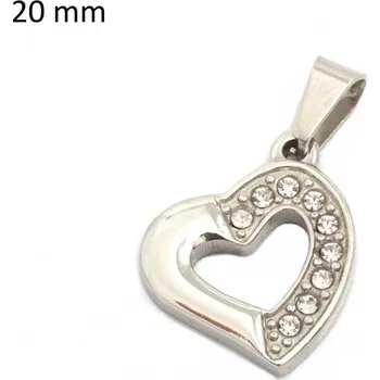 Přívěsek Přívěsek z chirurgické oceli srdce