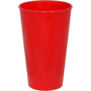 Jednorázové nádobí INJETON PLAST Vratný kelímek 0,3 l červená