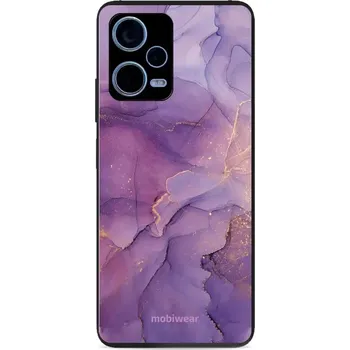 Pouzdro na mobilní telefon Lesklý kryt Mobiwear Glossy - Xiaomi Redmi Note 12 Pro 5G - G050G - Fialový mramor (Prémiové lesklé pouzdro, obal, kryt Mobiwear Glossy na mobil Xiaomi Redmi Note 12 Pro 5G - G050G - Fialový mramor, materiál Plast + TPU silikon - krytí po všech stranách,)
