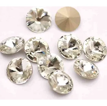 Náušnice Pro Háčkování Rivoli 10 mm, krystal