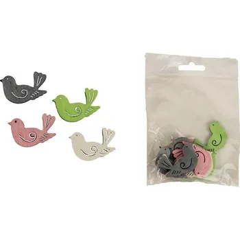 Velikonoční dekorace Dekorační ptáček, 12 ks D3710