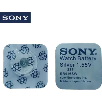Článková baterie Alkalická baterie (knoflíková) SONY Silver 337 / SR416SW 1ks