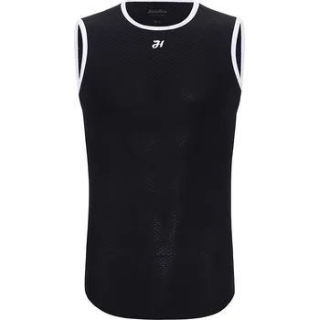 Cyklistické oblečení HOLOKOLO Cyklistické triko bez rukávů - AIR - černá M-L