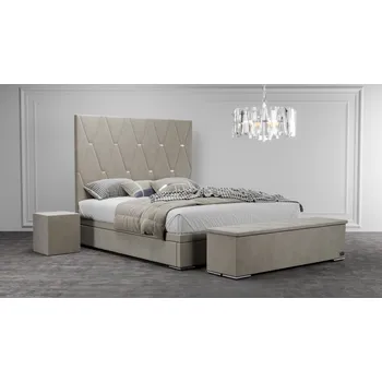 Materasso Čalouněná postel Cristal boxspring ROZMĚR: 2x (90x200) cm - boxspring