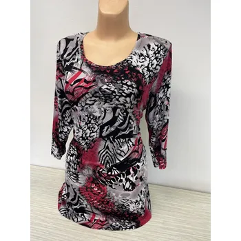 Dámská halenka Halenka NADENA , Barva Tygr, Velikost XL 44, Materiál 96% Viskoza 4% Lycra